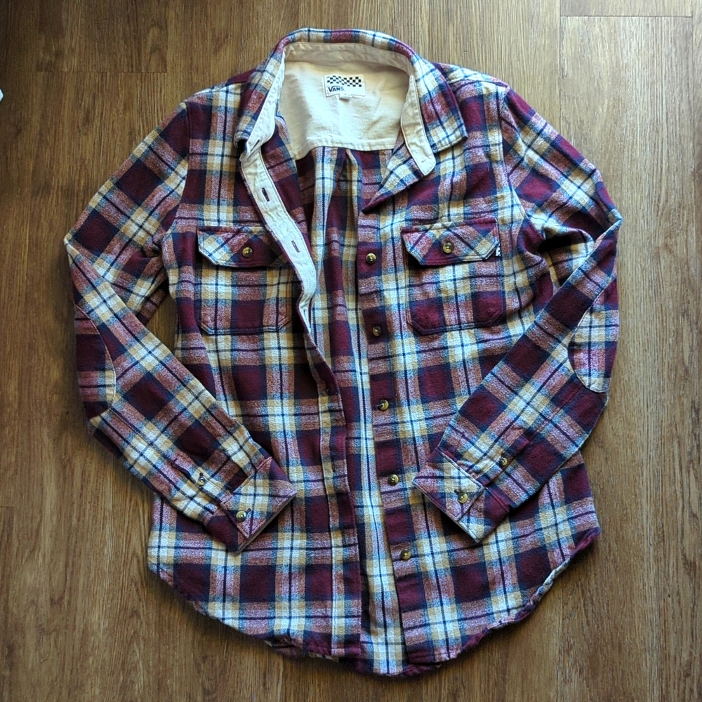 Vans Plaid Flannel Shacket Size Small